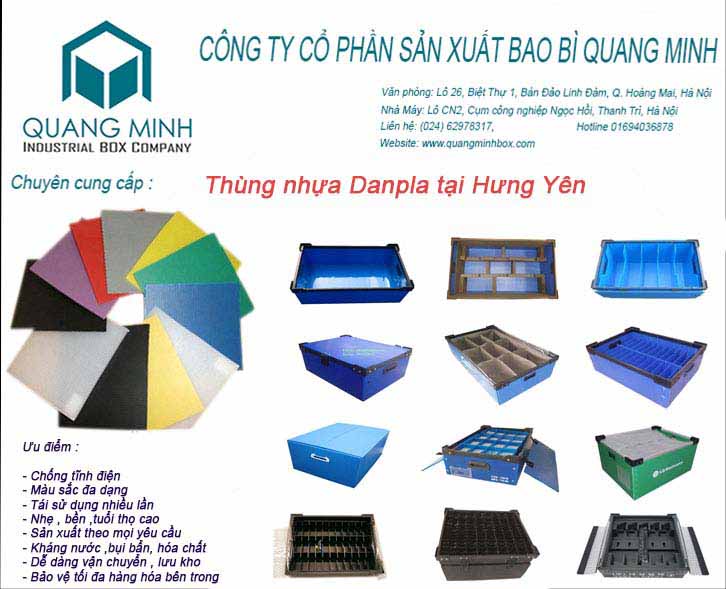 Thùng nhựa Danpla tại Hưng Yên