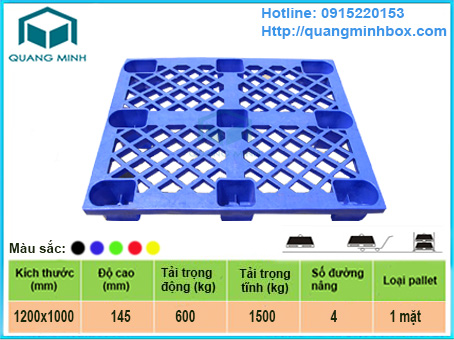 pallet nhựa chân cốc