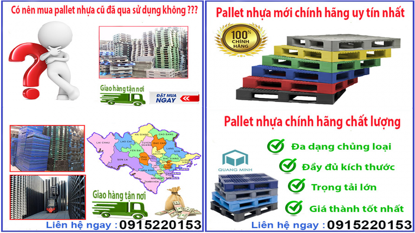 Lựa chọn pallet nhựa