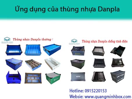 ứng dụng của thùng nhựa danpla